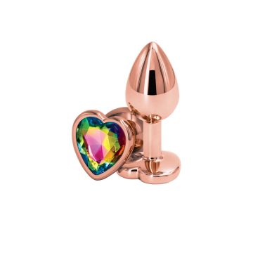 Rear Assets Rose Gold Heart Shaped Butt Plug