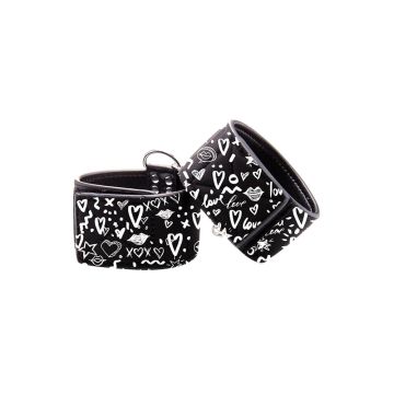 Ouch! Love Street Art Printed Hand Cuffs
