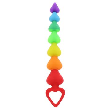 Rainbow Heart Beads