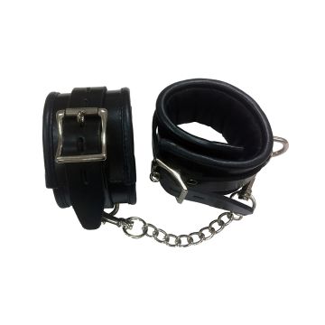 Rouge Black Padded Wrist Cuffs 