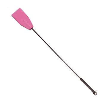 Harmony Pink Leather Riding Crop