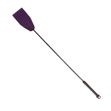 Harmony Purple Leather Riding Crop 