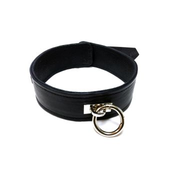 Harmony Black Leather Collar 