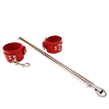Rouge Adjustable Steel Leg Spreader Bar Red