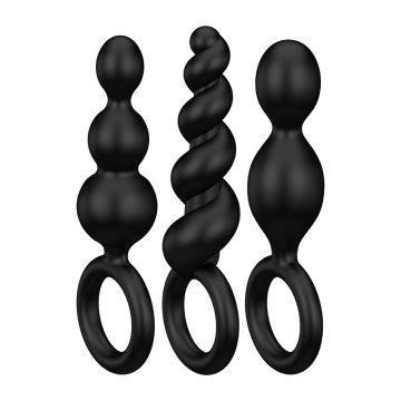 Satisfyer Booty Call Anal Plugs Set - Black