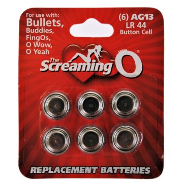 Screaming O AG13 (LR44) Cell Batteries 6 Pack