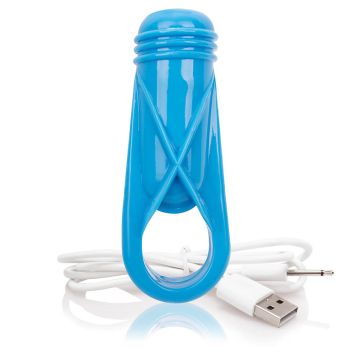 Screaming O Charged OYeah! Plus Rechargeable Blue Cock Ring