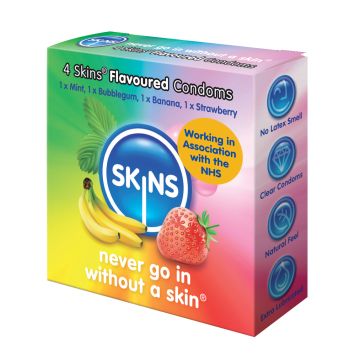 Skins Flavoured Condoms Ã¢â‚¬â€œ 4 Pack