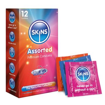 Skins Assorted Condoms - 12 Skins