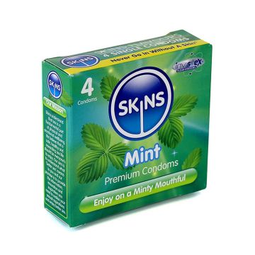 Skins Mint Flavoured Condoms by Skins