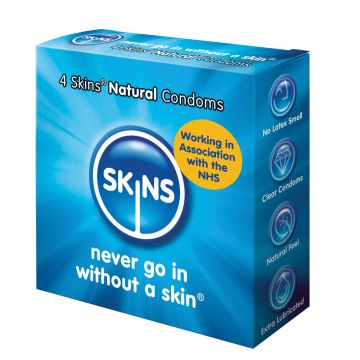 Skins Natural Condoms - 4 Skins