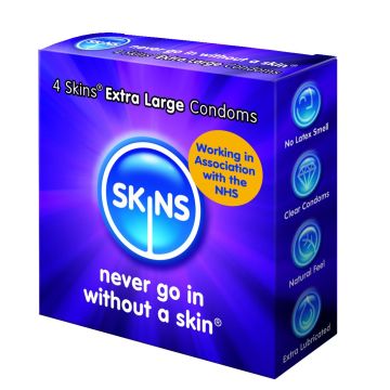 Skins Extra Large Condoms - 4 Skins
