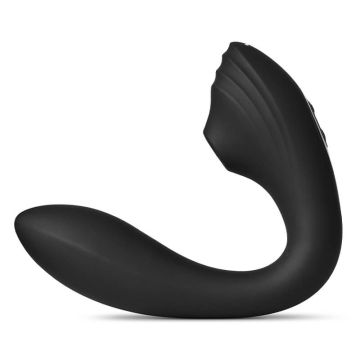 So Divine Pearl Vibe 2in1 G-Spot & Suction Stimulator - Black