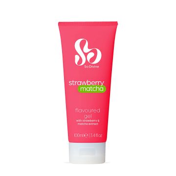 So Divine Strawberry Matcha Flavoured Water-Based Lubricant - 100ml