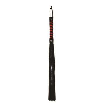 Sex & Mischief Red & Black Stripe Flogger