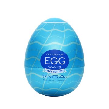 TENGA Egg Wavy II Cool Edition Textured Male Masturbator