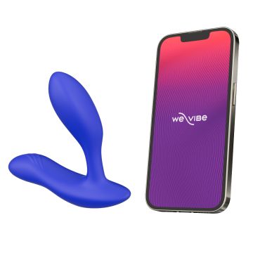 We-Vibe Vector + App and Remote Controlled Rechargeable Prostate Massager - Blue