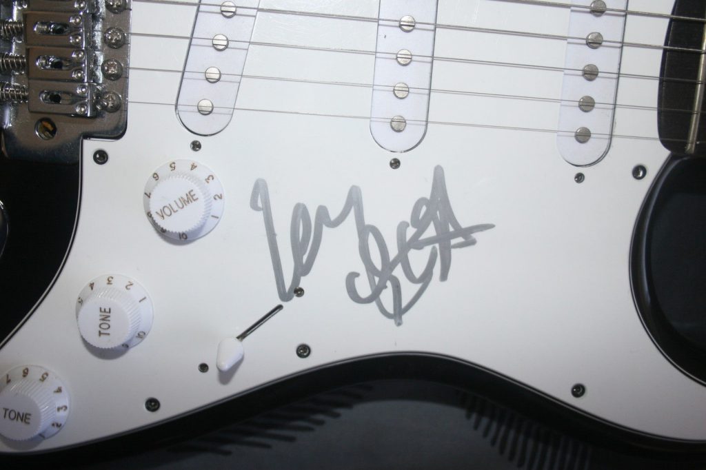Signed-Motorhead-guitar-Harmony-store-London