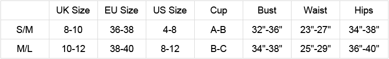 Leg Avenue Size Guide