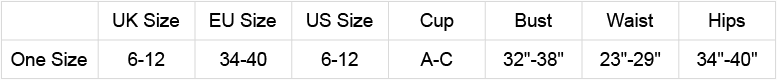 Leg Avenue Size Guide