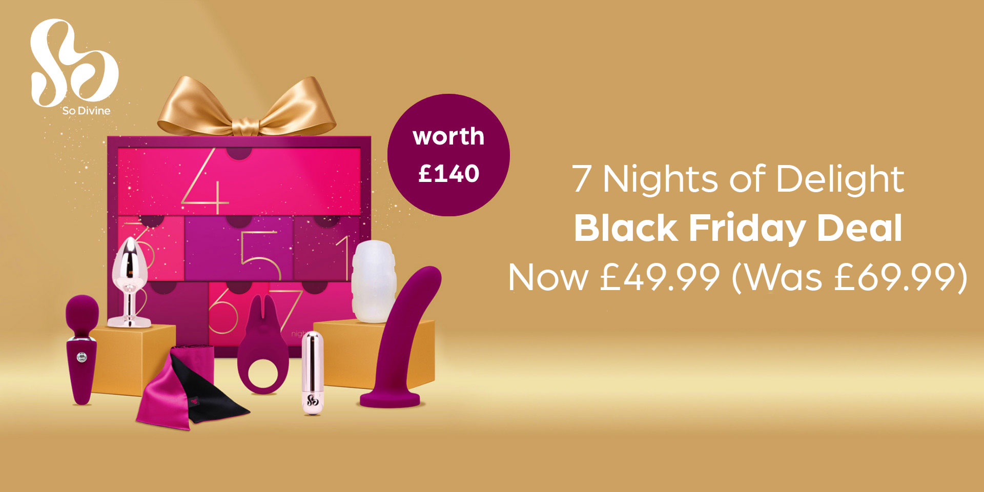 Shop So Divine toys, including the So Divine 7 Nights of Delight, at Harmony Sex Shop