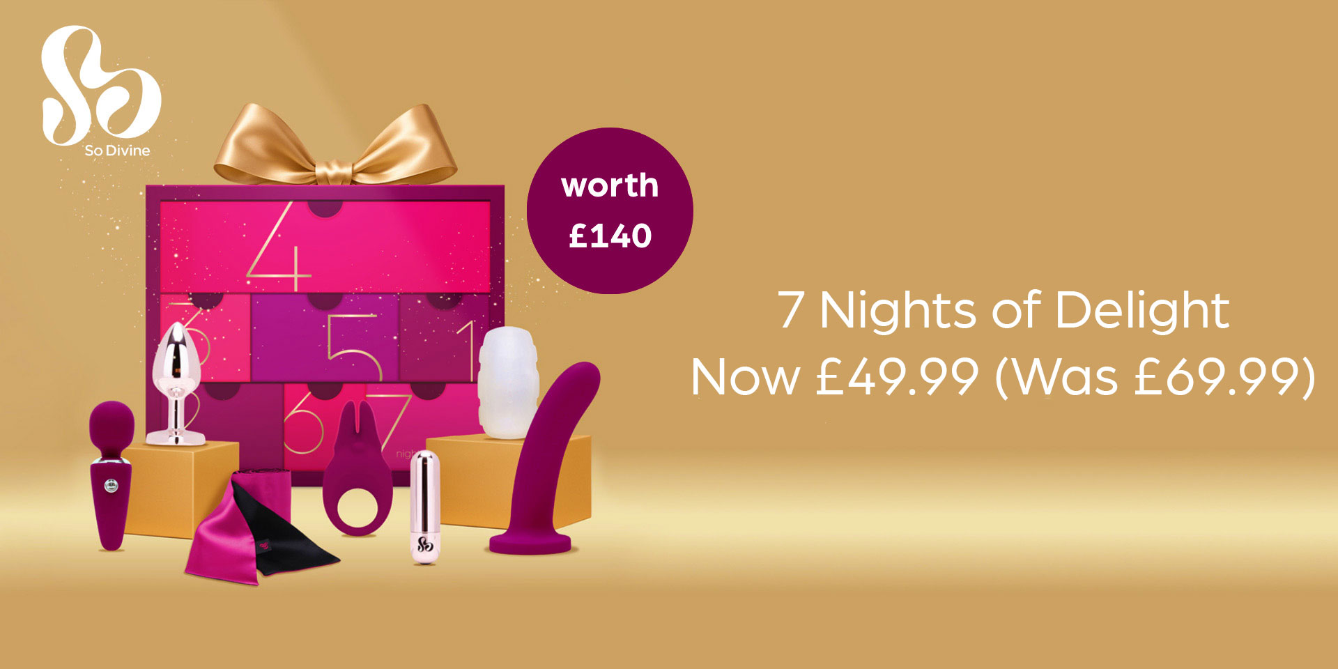 Shop So Divine toys, including the So Divine 7 Nights of Delight, at Harmony Sex Shop