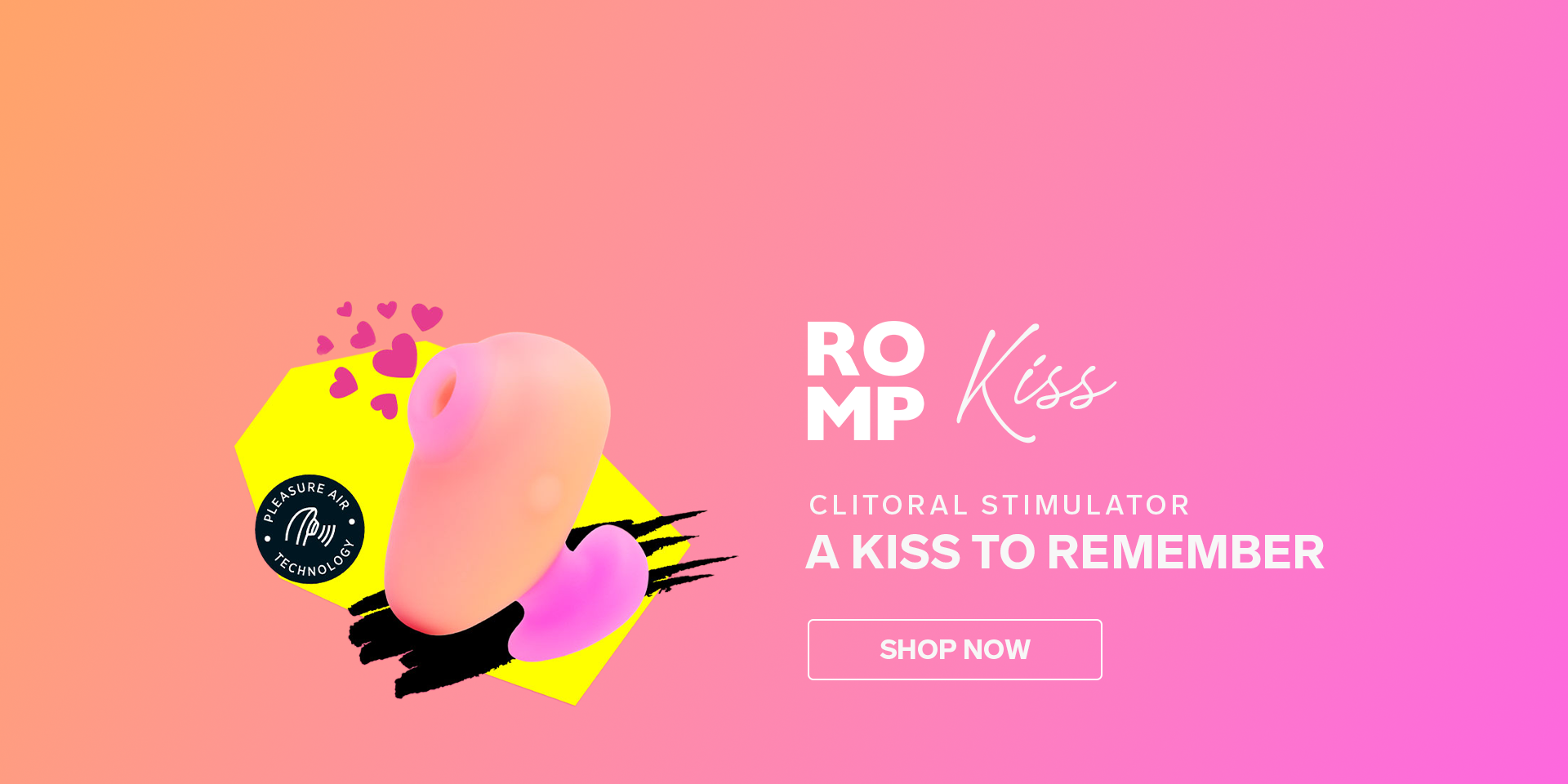 Shop ROMP toys, including the ROMP Kiss, at Harmony Sex Shop
