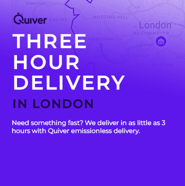 Two Hour Delivery in London with Quiver at Harmony