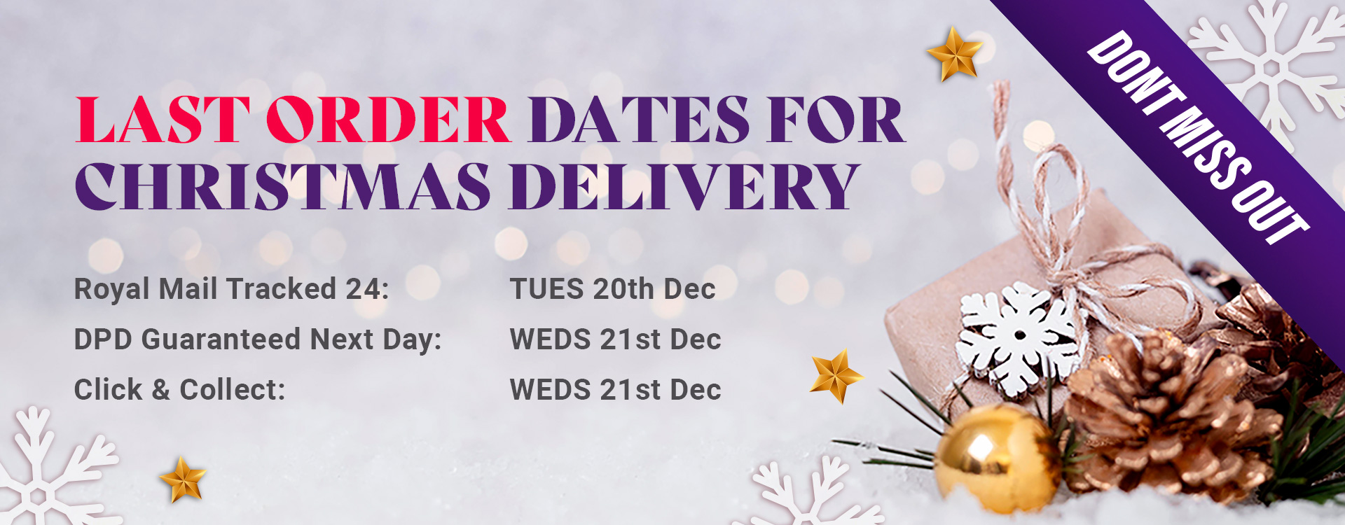Christmas Shipping Dates